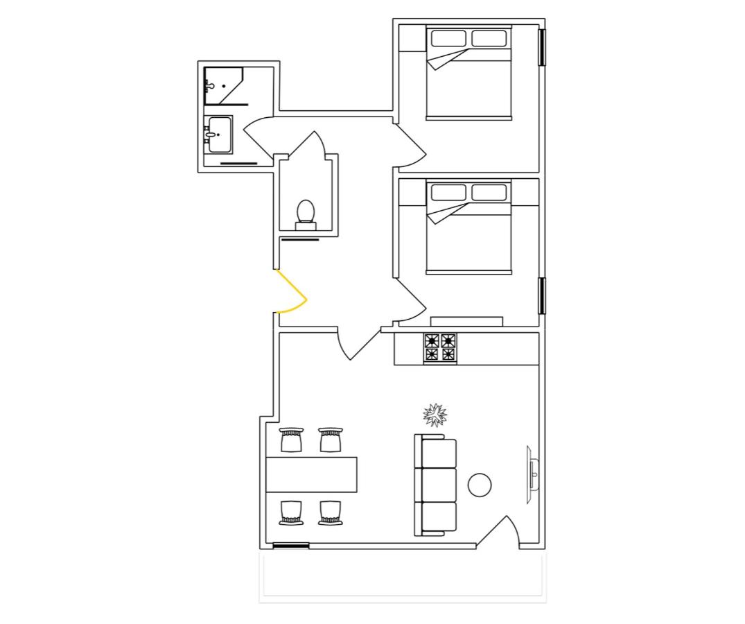 Appartamento con 2 Camere da Letto