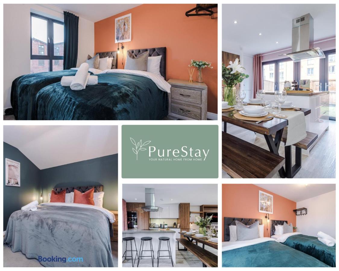 B&B Manchester - Stunning Five Bedroom House By PureStay Short Lets & Serviced Accommodation Manchester With Free Parking - Bed and Breakfast Manchester