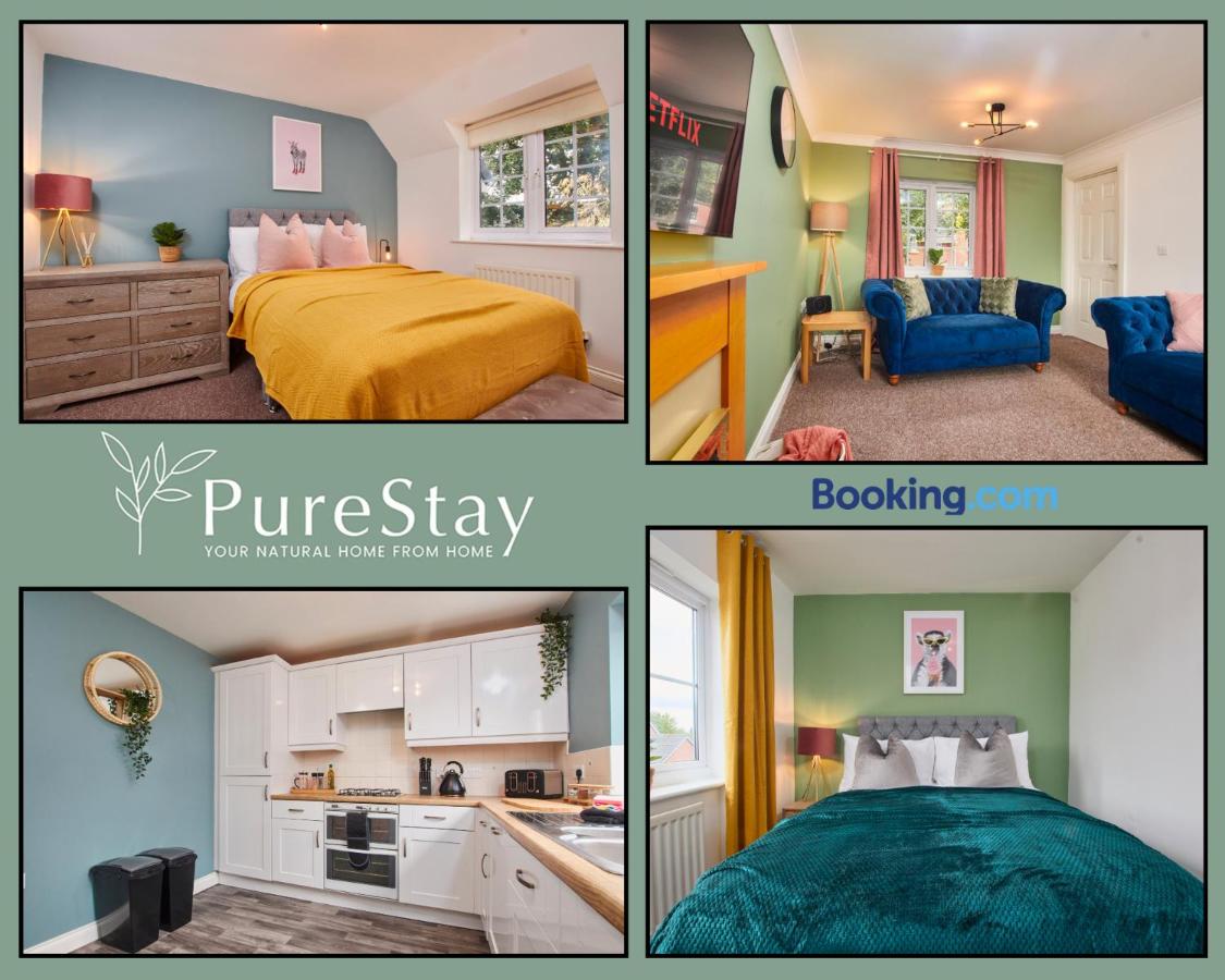 B&B Nantwich - Stunning 6-Bedroom House in Nantwich with Parking & Free Wi-Fi by PureStay Short Lets - Bed and Breakfast Nantwich