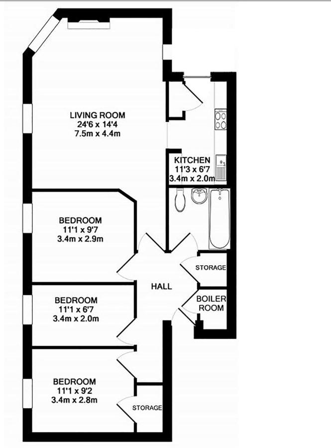 The Malt Kiln Apartment Edinburgh Old Town 3 Bedroom Parking previously McDonald Residence - B&B
