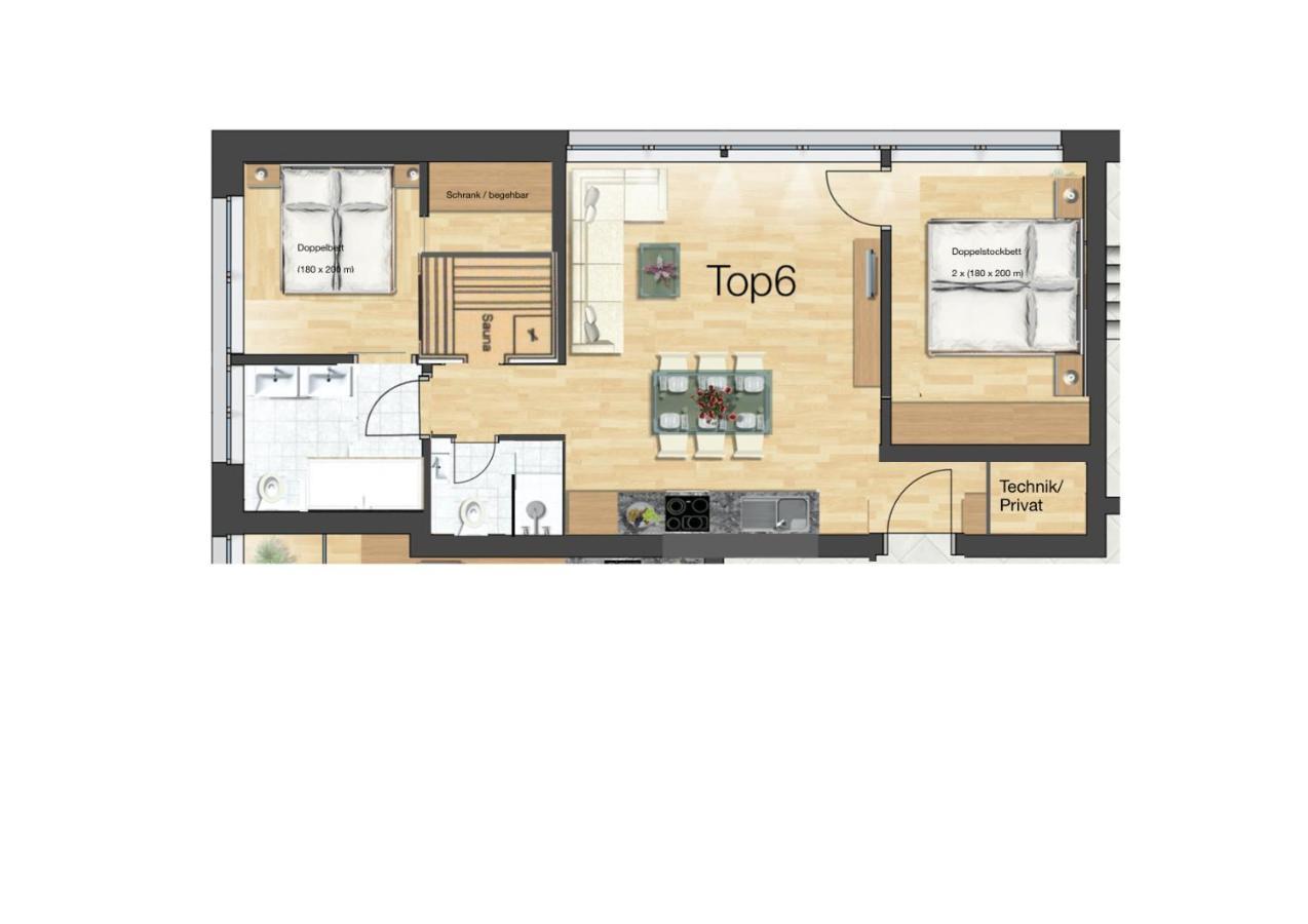 Berg Aparts - Top 6 - Faschina - mit Sauna & 2 Bädern - Chambres d’hôtes Fontanella