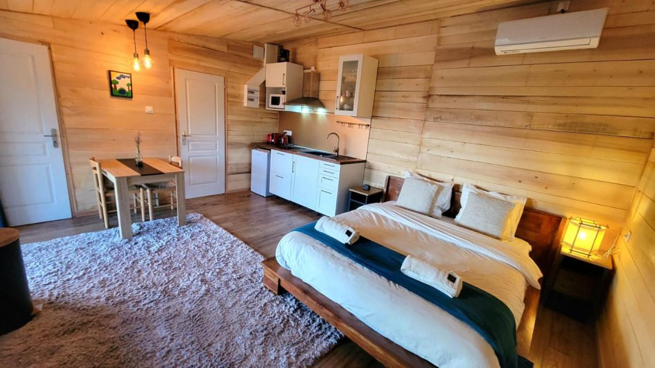 Chalet avec bain nordique - B&B Durfort
