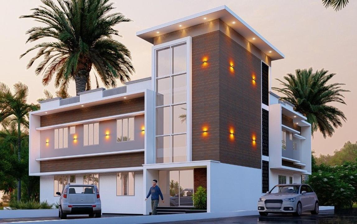 Furnished 2 BHK Family Apartments near Triprayar Shree Rama Temple - Beevees Homes Thriprayar - B&B Thanniyam