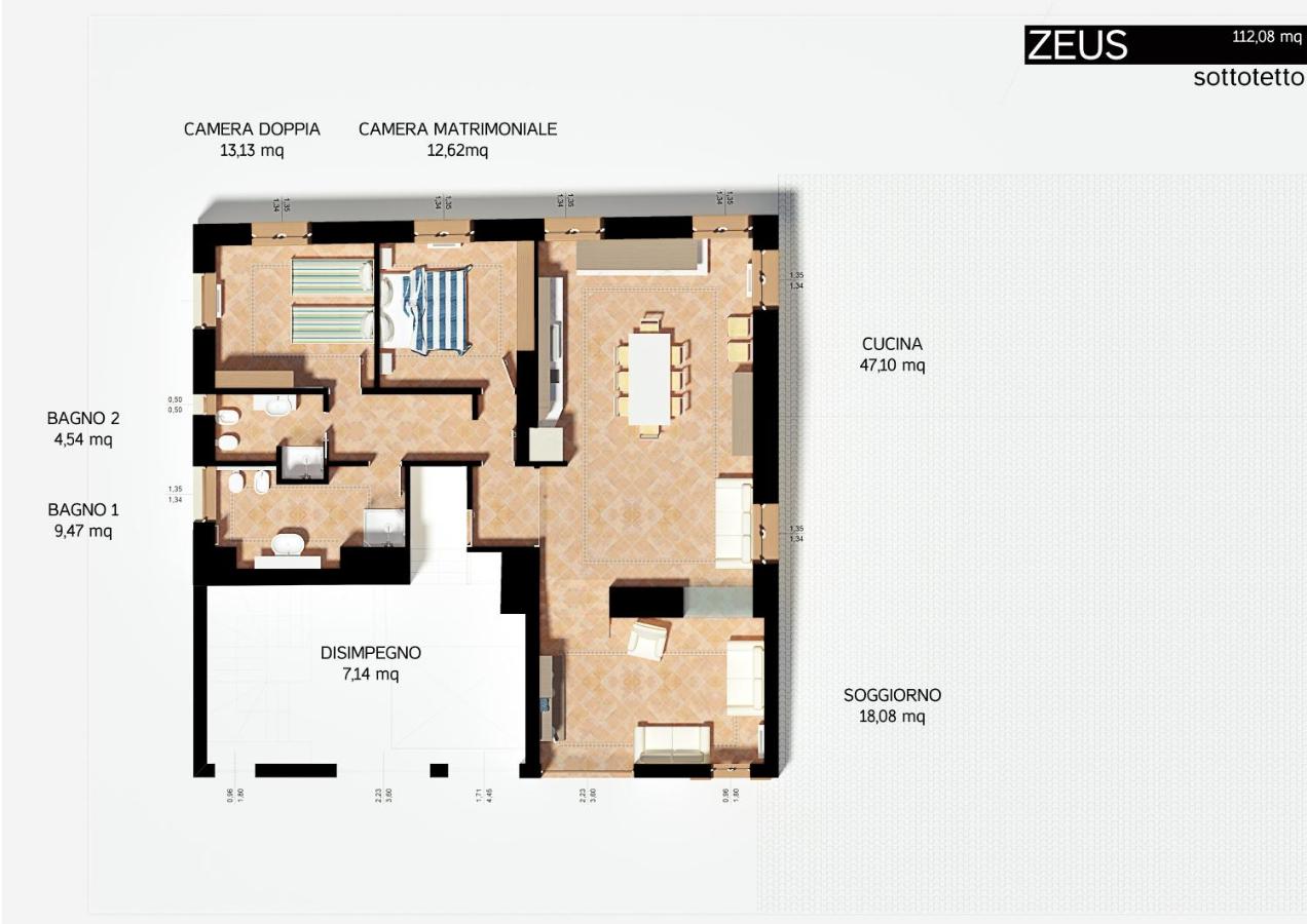 Two-Bedroom Apartment with Lake View