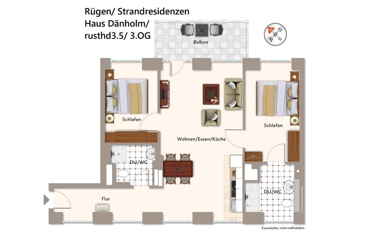 Apartment with Balcony