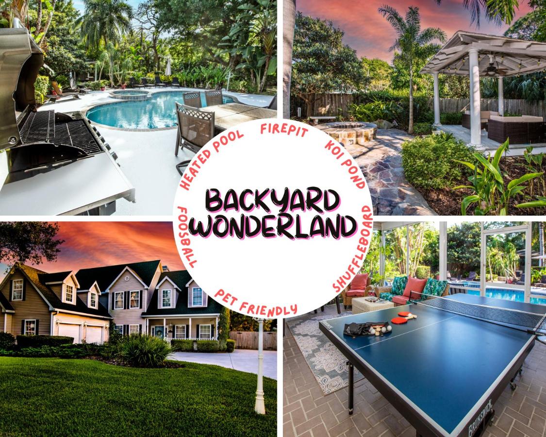 Amazing Backyard Saltwater Pool Paradise, 8 mins to Anna Maria Island & 10 mins to IMG - B&B