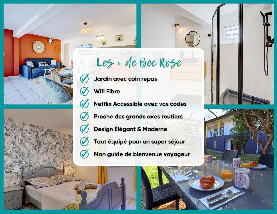 Bec Rose - Clim - Wi-fi - Jardin - B&B