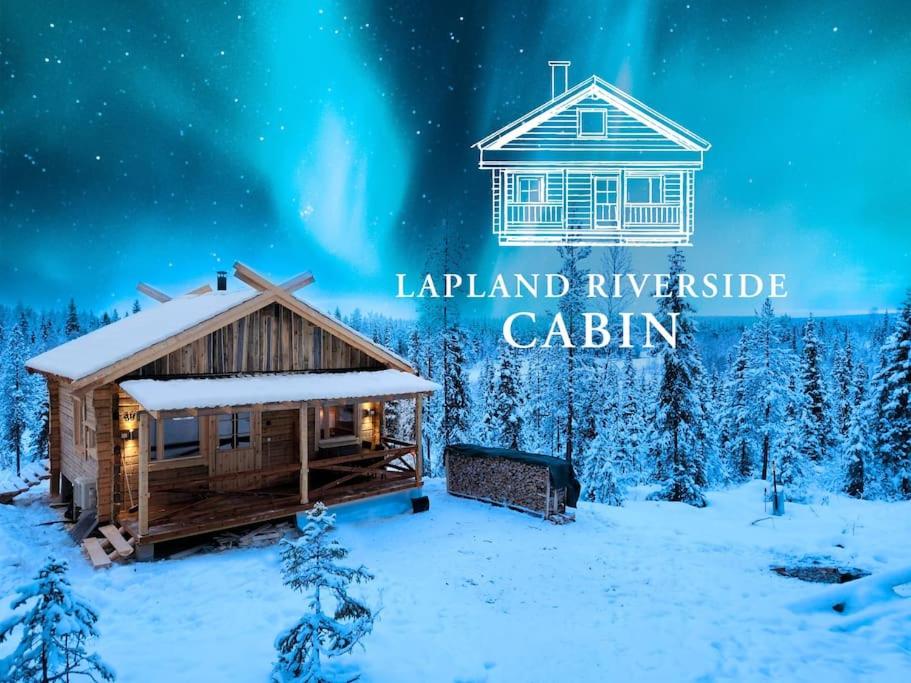 Lapland Riverside Cabin, Äkäsjoki Hideaway - Riverview, Traditional Sauna, Avanto, WiFi, Ski, Ylläs - B&B Äkäsjokisuu