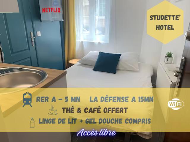 B&B Maisons-Laffitte - Appart' Studette Cosy - STADE U ARENA - JO 2024 - Bed and Breakfast Maisons-Laffitte