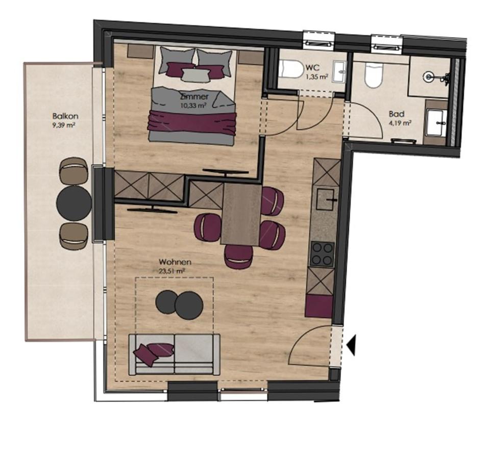 Appartamento con 1 Camera da Letto