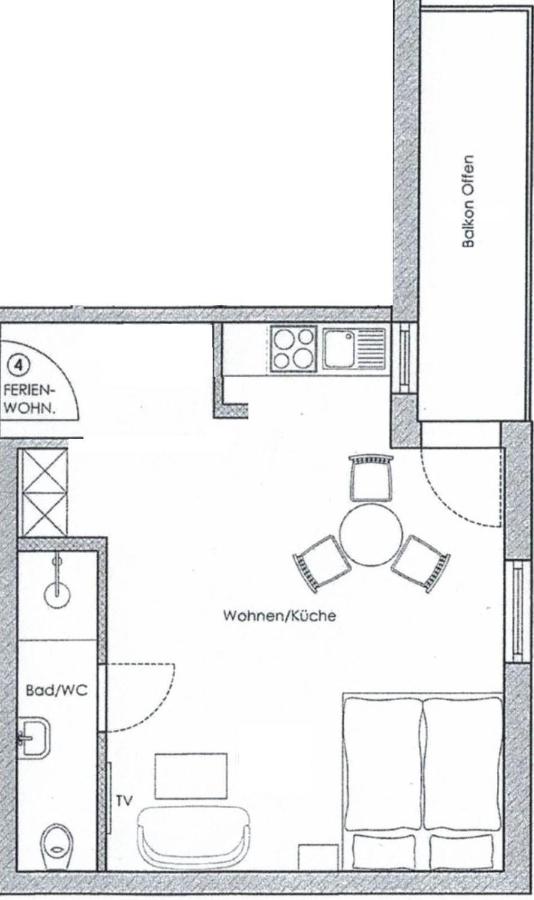 Apartamento con balcón