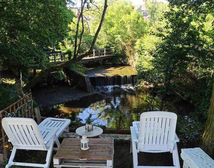 Cascade au fond du jardin - Chambres d’hôtes La Bazoche-Gouet