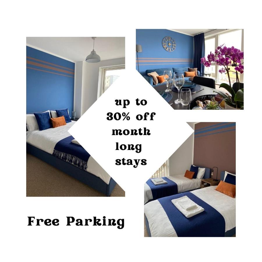 B&B Hemel Hempstead - Your Perfect Business Suite, 2 beds 2 bathrooms Apartment, Free Parking, Monthly Stays, Business, Contractors - Bed and Breakfast Hemel Hempstead