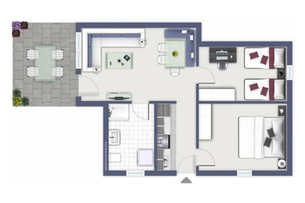 Jacobihof Haus 9 Wohnung 01 - Chambres d’hôtes