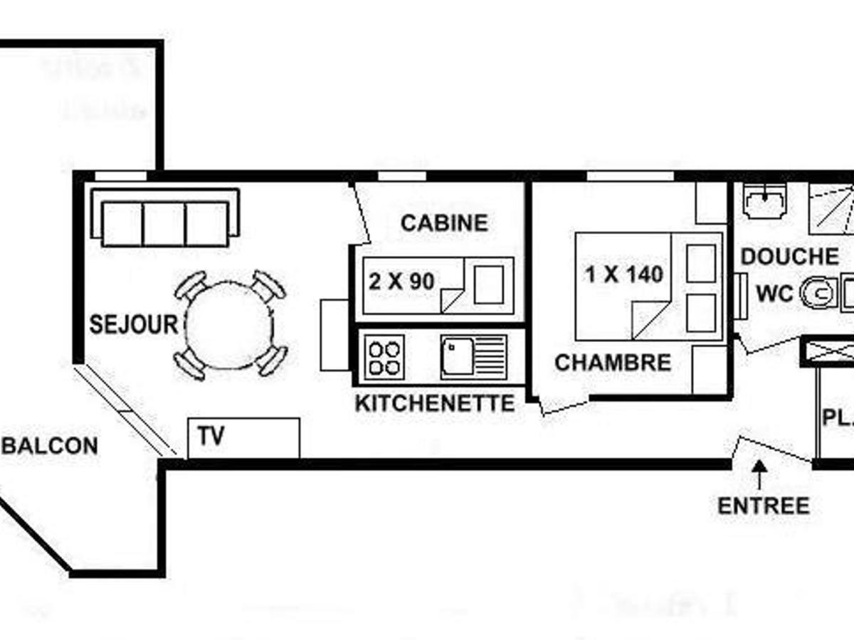 Appartement 2 pièces Les Saisies, 4 personnes - FR-1-594-320 - Chambres d'hôtes Hauteluce