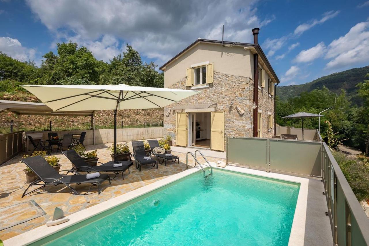 Rustic villa Casa Mavretici with pool in Motovun - B&B