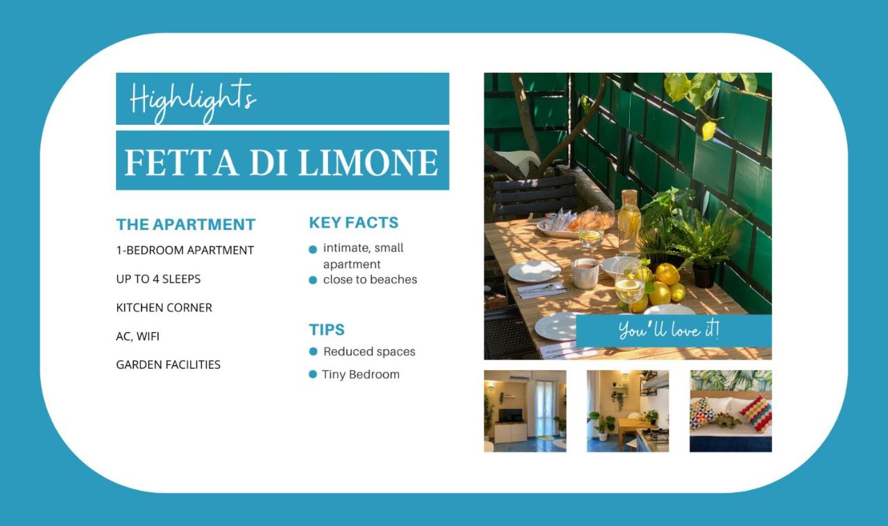 Fetta di Limone Apartment with AC and Patio - B&B