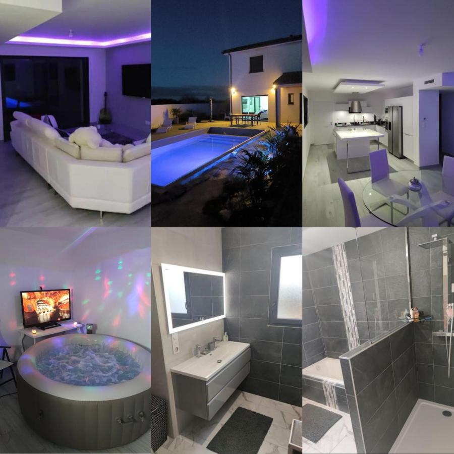 magnifique villa avec piscine et spa - B&B