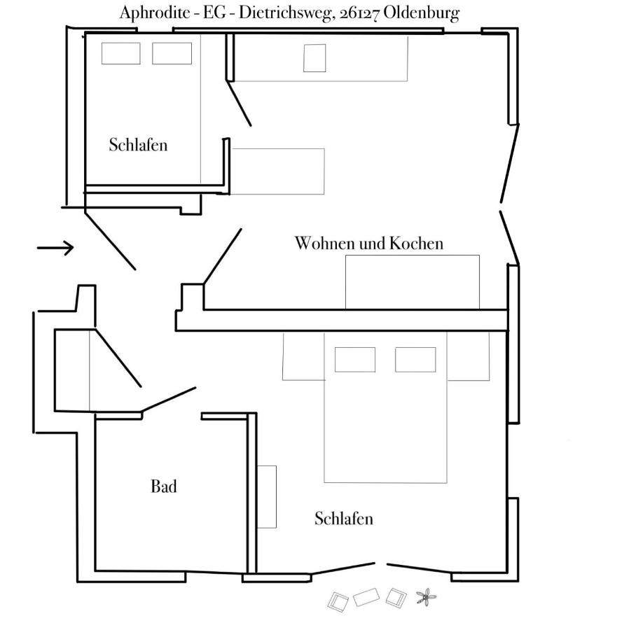 Apartment Prinzessin Aphrodite - Zimmerprinzen - B&B