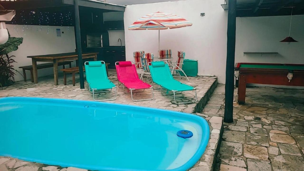 Praia Piscina Bilhar Churrasqueira - Ferienwohnung São Sebastião