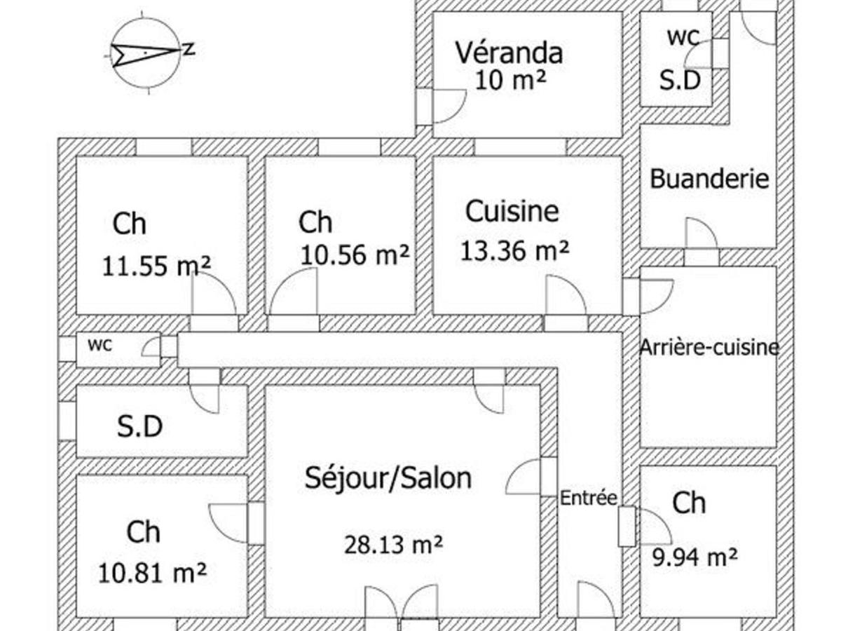 Maison rénovée avec grand jardin, proche des Sables-d'Olonne, 4 chambres, terrasse et Wifi - FR-1-426-187 - Chambres d'hôtes Les Sables d'Olonne