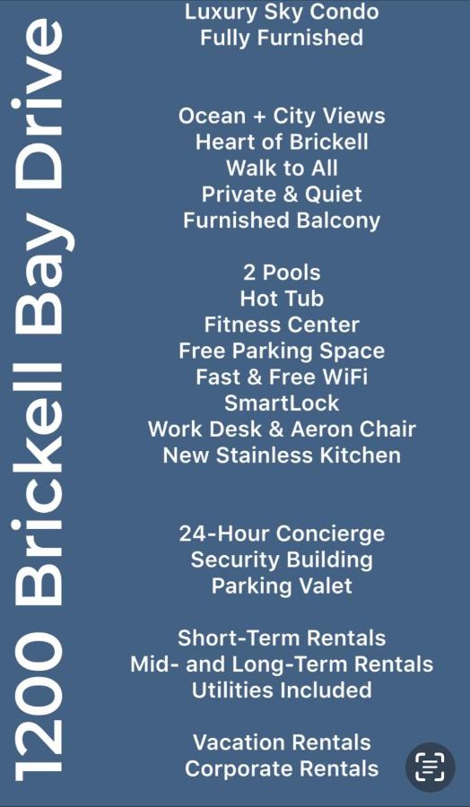 Brickell Luxe - Best Balcony - 32nd Fl - Luxe Waterfront & City Views - Furnished Balcony - Walk-Water-WiFi - Ferienwohnung Miami