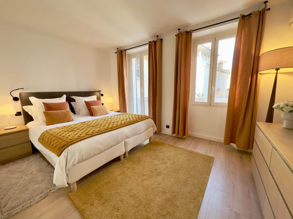 B&B Cannes - Luxueux 3 pièces 80m2 - Espace bureau -1mn Beach Croisette - Bed and Breakfast Cannes