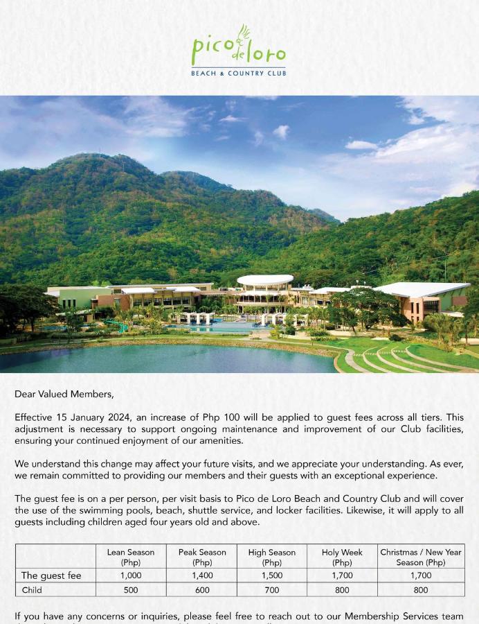 Beach condos at Pico de Loro Cove & possible Beach Club Access & Wi-Fi & Netflix, 42-50''TVs with Uratex beds & pillows, equipped kitchen, balcony, parking, guest registration fee is not included - B&B Nasugbu