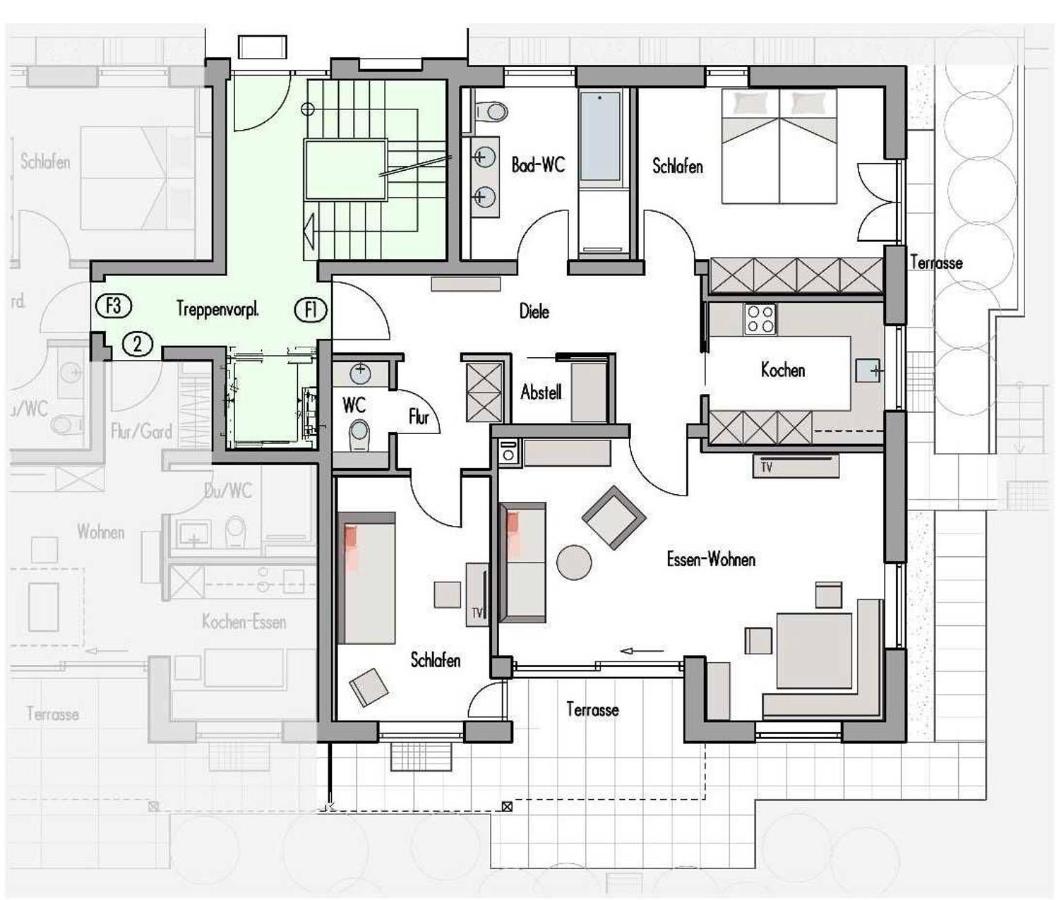 Two-Bedroom Apartment with Terrace