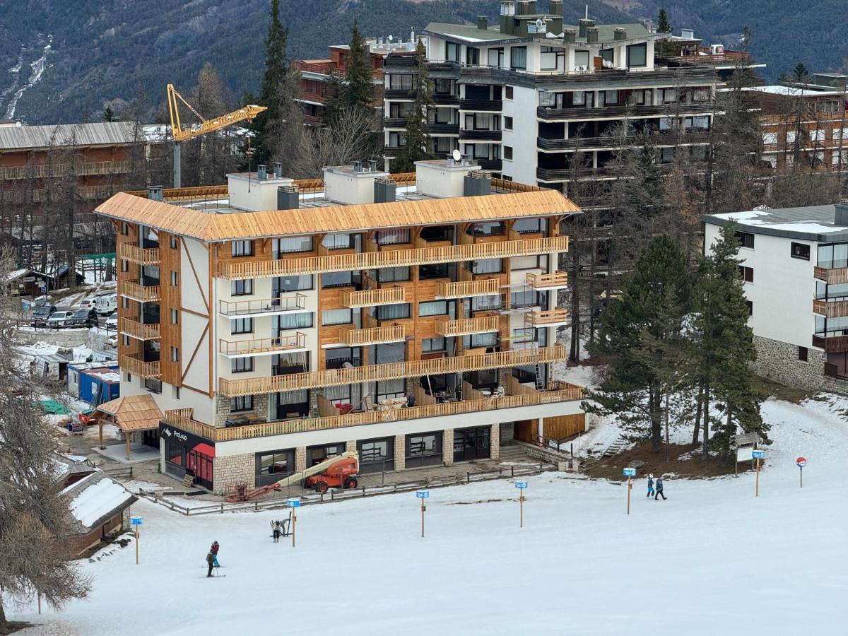 Appartement avec terrasse vue sur piste à Praloup - B&B