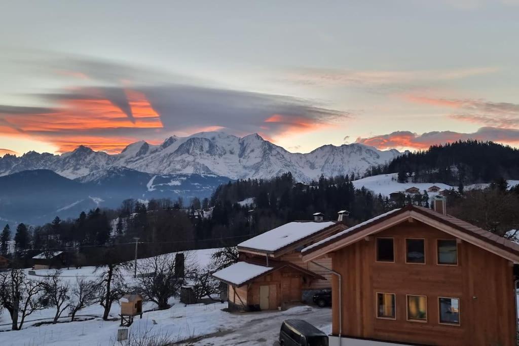 B&B Cordon - Les Balcons du Mont-Blanc : Appartement centre village - Bed and Breakfast Cordon