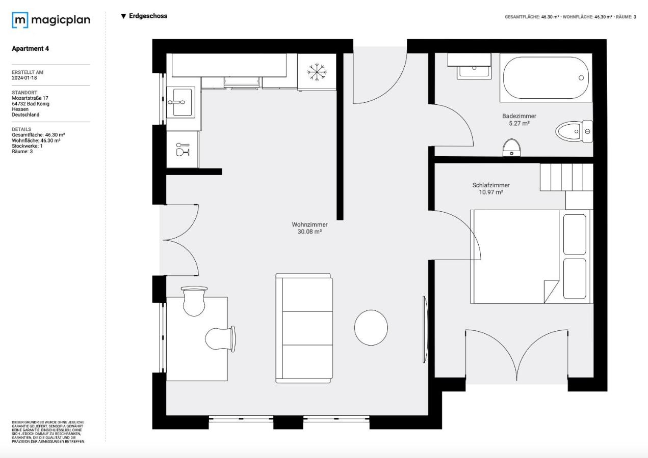 Apartment 4 - Chambres d’hôtes Bad König