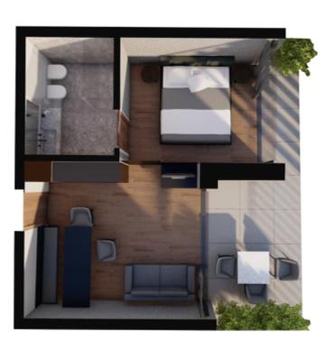 Suite con vistas al lago