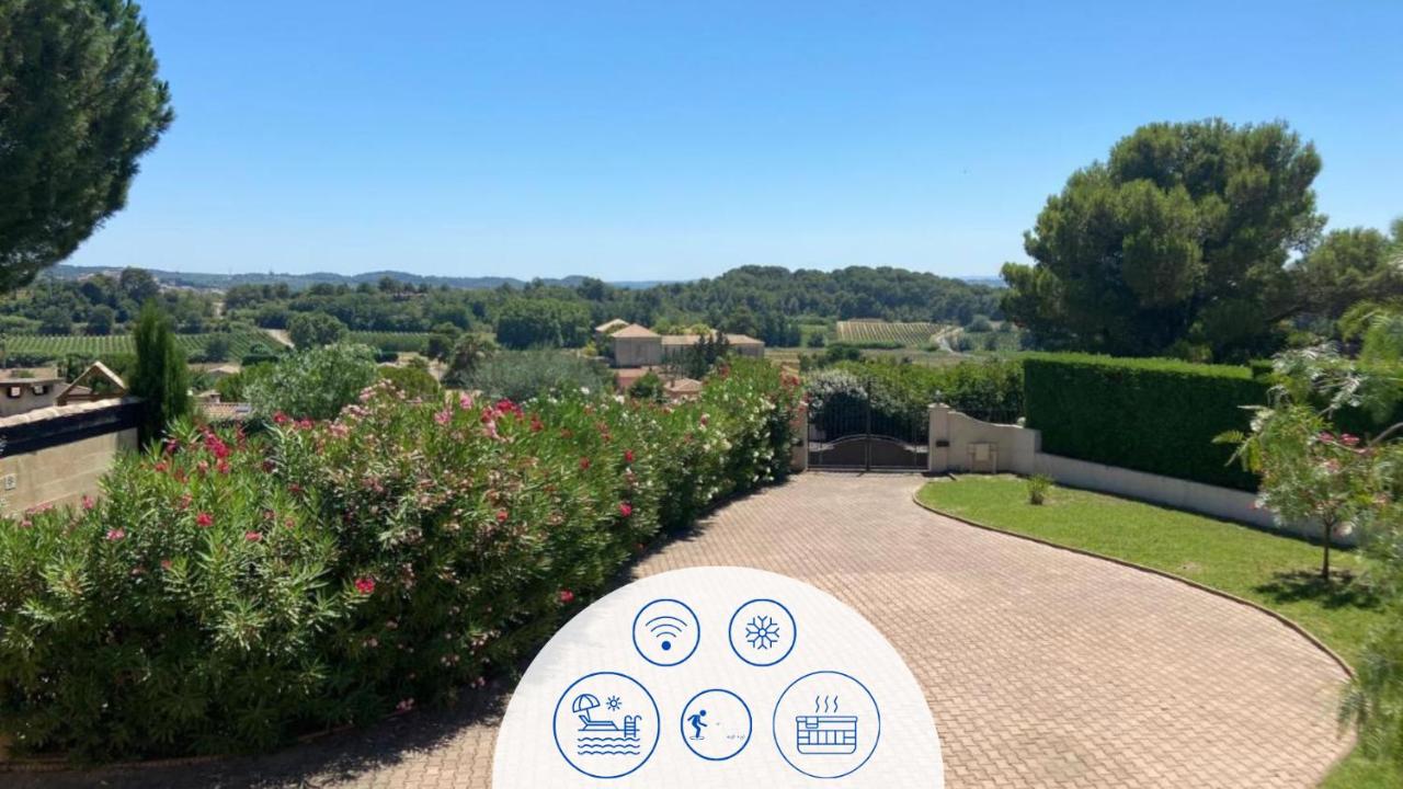 Les Hauts de la Pinède - Villa avec Piscine, Jacuzzi et Boulodrome privatifs - B&B Thézan-lès-Béziers