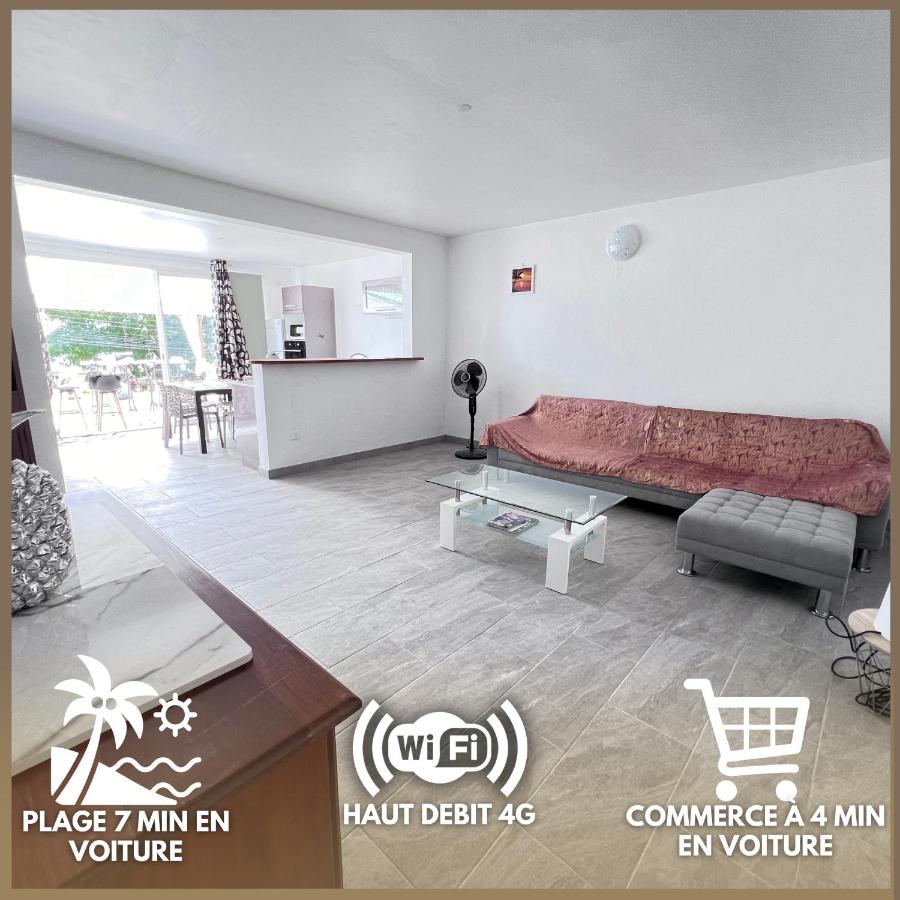 Appartement T3 Sainte-Luce - Jacuzzi Privé et Vue sur le Diamant - Bed and Breakfast Sainte-Luce