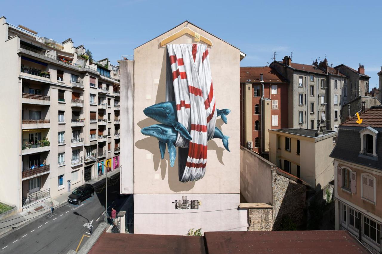 Les baleines - hypercentre 2 chambres avec garage et clim - air conditioning - B&B Grenoble