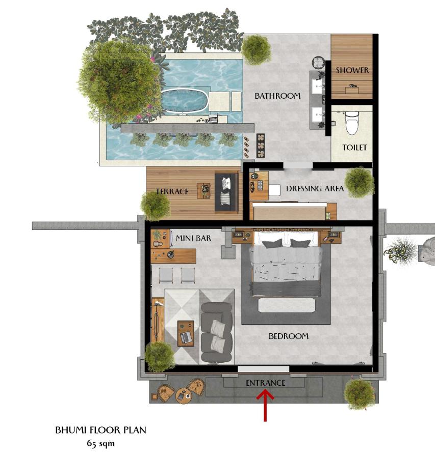 Appartement Une Chambre avec Vue sur la Piscine