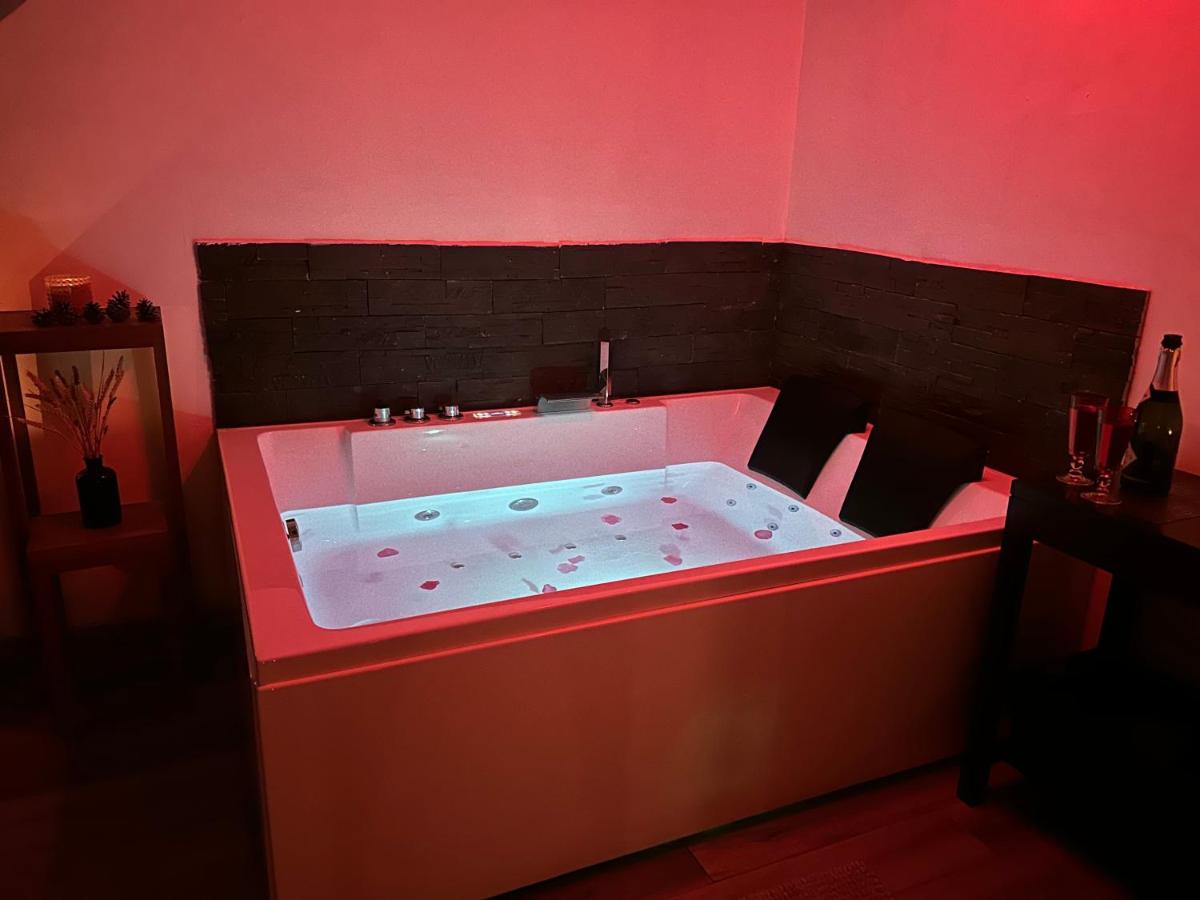 Maison à la campagne avec piscine privée et balnéo - Ferienwohnung