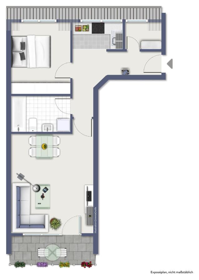 Apartment with Balcony