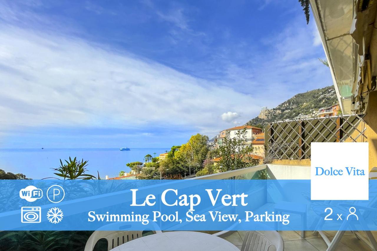 B&B Roquebrune-Cap-Martin - Le Cap Vert 2Pers Vista Mare Piscina Parcheggio - Bed and Breakfast Roquebrune-Cap-Martin