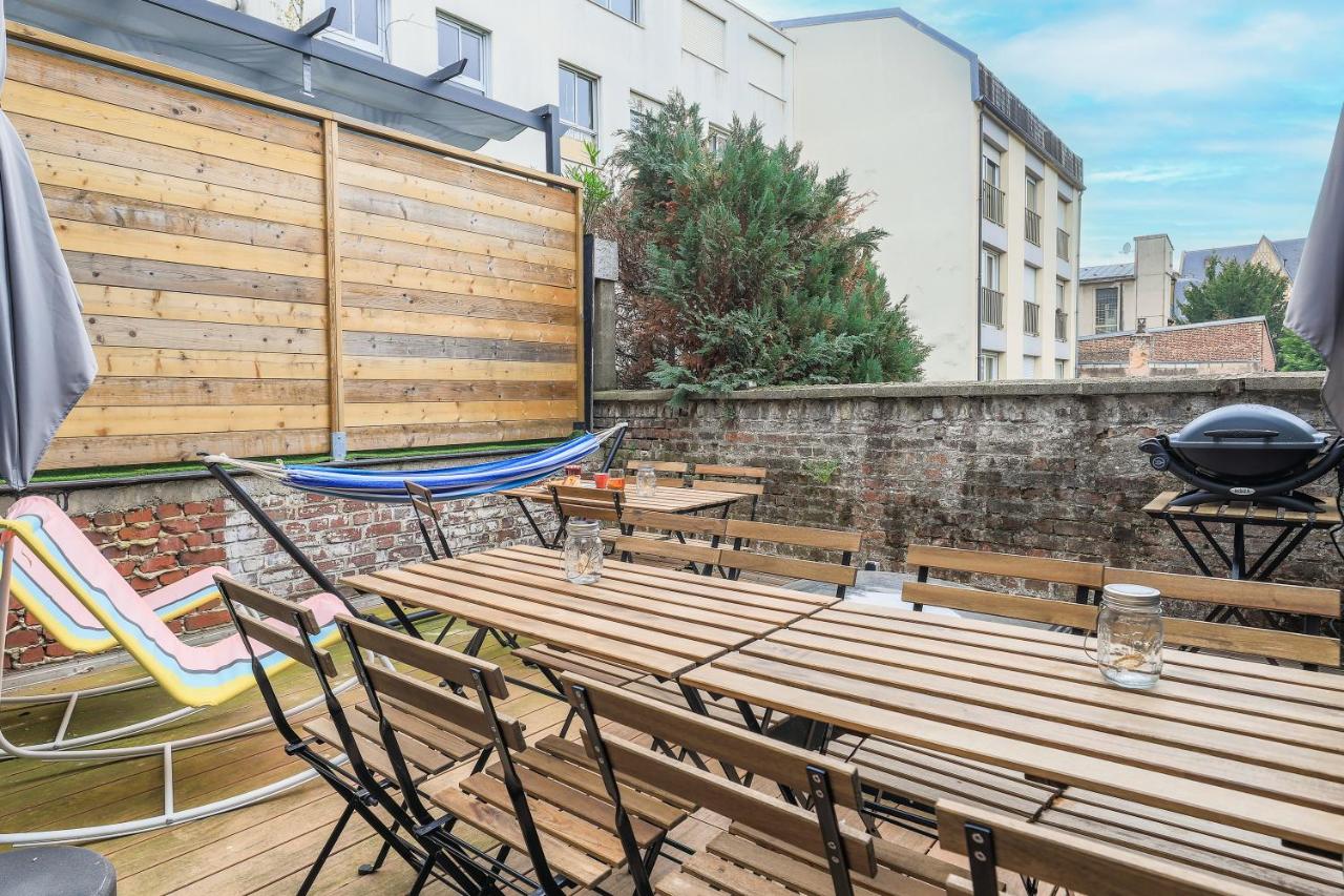 Grande amiénoise hyper-centre, 2 Parkings, Terrasse, Vue, BBQ, Hamac, Salle de Jeux - Ferienwohnung Amiens