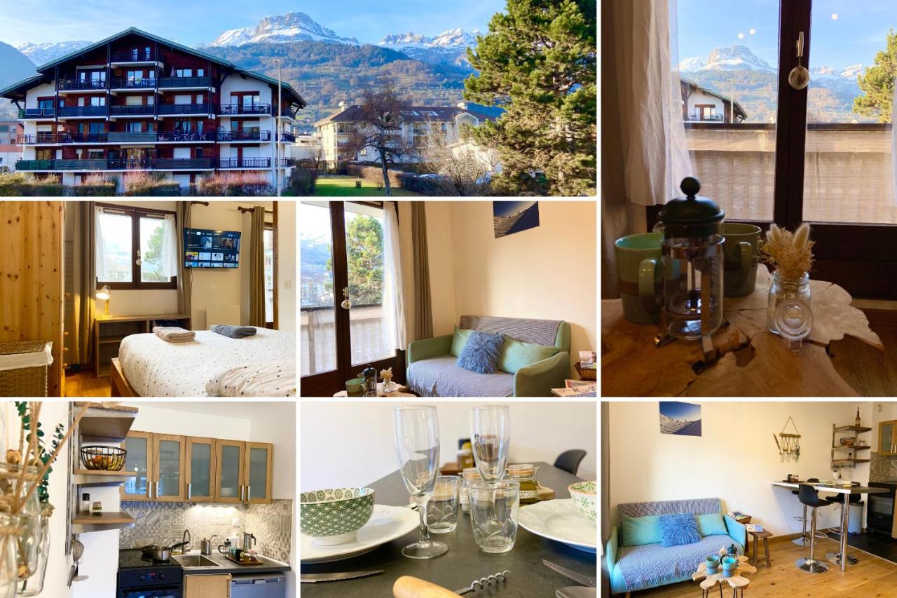 Le refuge 'Les 4 têtes' - balcon - vue montagne - proche centre & gare - B&B