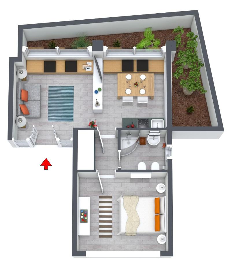 La Terrasse - Appartamento Il Fico, Loft silenzioso e confortevole - B&B La Maddalena