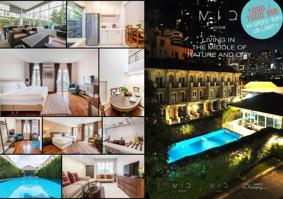 B&B Khlong Toei - MIQ_home403/Asok BTS/Resort Pool/9pax/1000MbWifi - Bed and Breakfast Khlong Toei