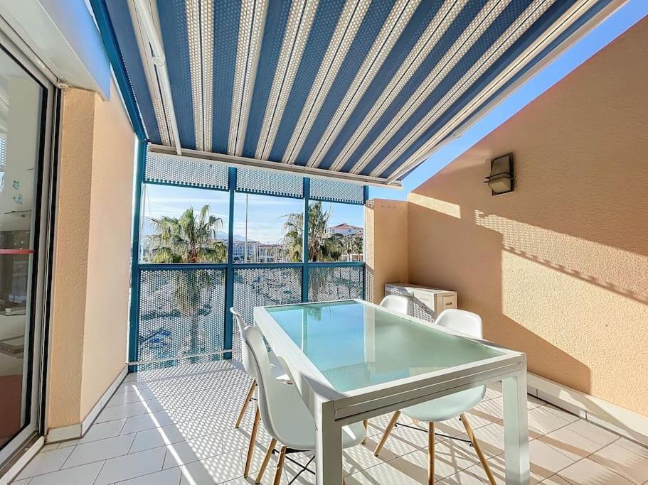 3227-Appart 4 personnes climatisé donnant sur le Port Argeles - B&B Argeles