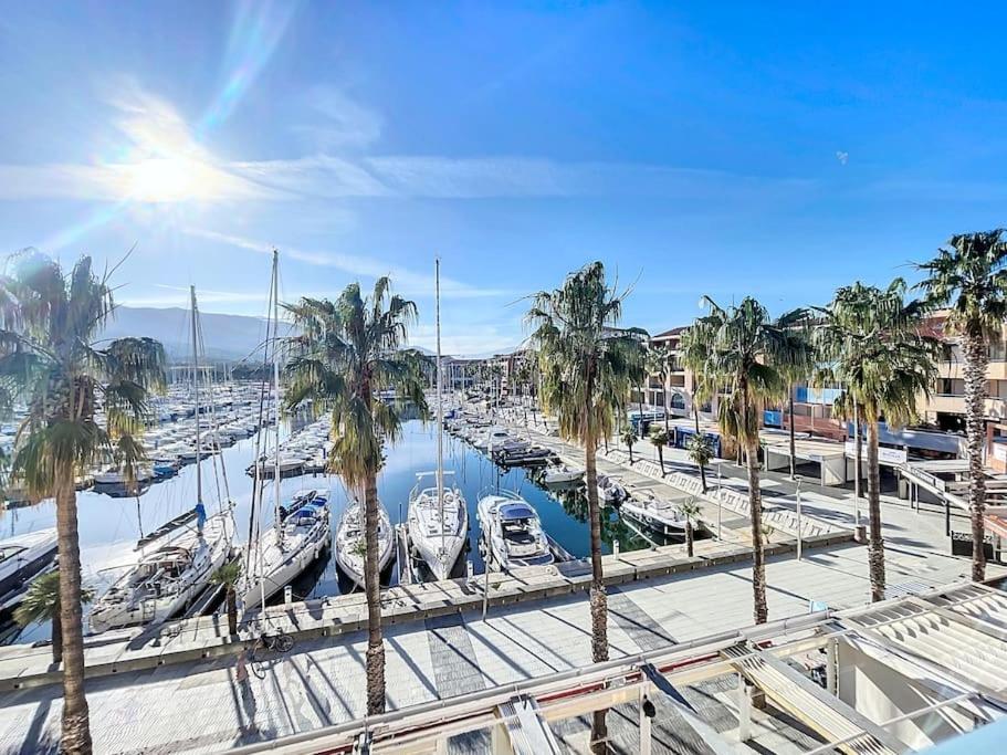 3227-Appart 4 personnes climatisé donnant sur le Port Argeles - Chambres d'hôtes Argelès-sur-Mer