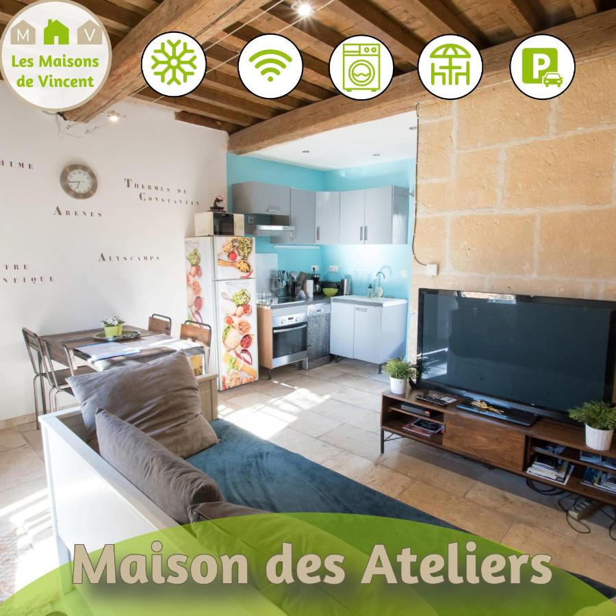 B&B Arles - Ateliers, Terrasse - Parking - Clim - Bed and Breakfast Arles