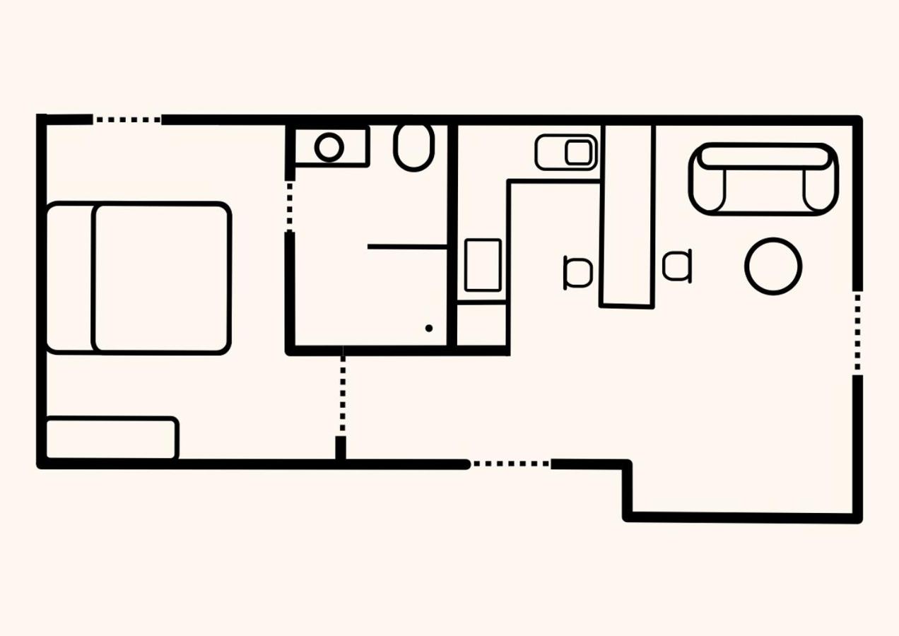 Maison bleue, appartement avec terrasse - B&B Trégastel