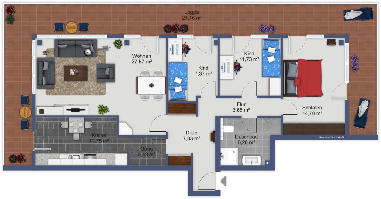 Haus Seebrücke Whg 1 inkl WLAN - Ferienwohnung Grömitz