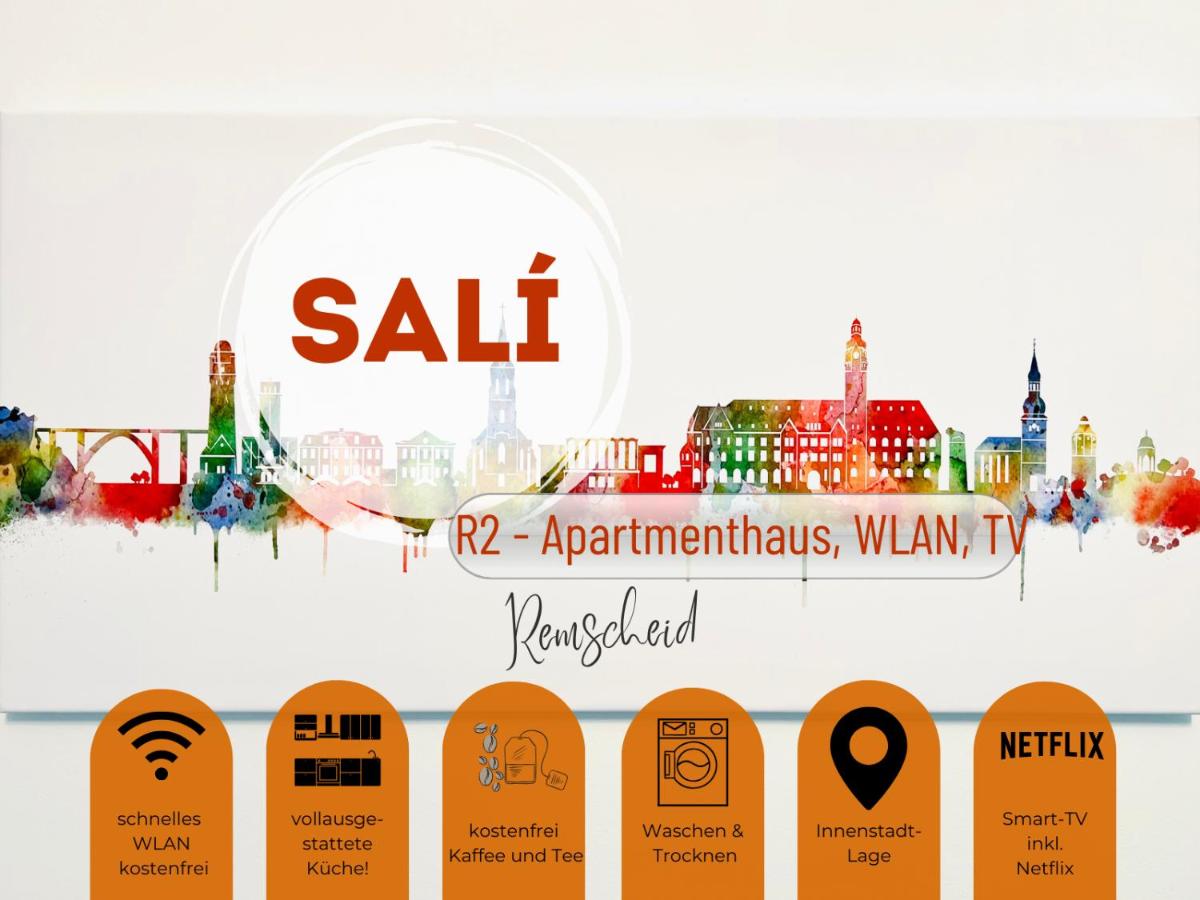 B&B Remscheid - Sali - R2 - Apartmenthaus, WLAN, TV - Bed and Breakfast Remscheid